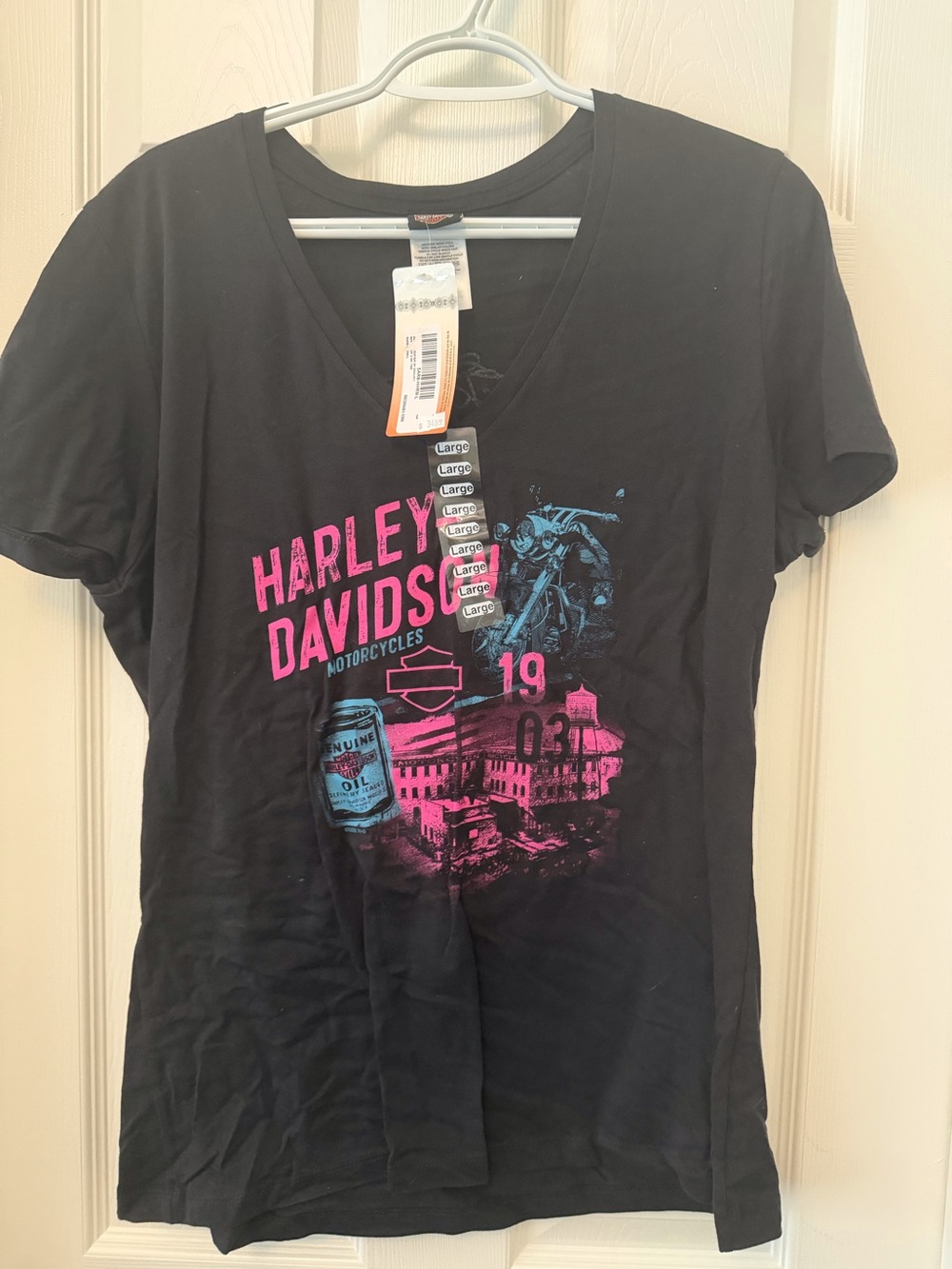 Harley-Davidson Rocky Top Graphic V-Neck Tee L